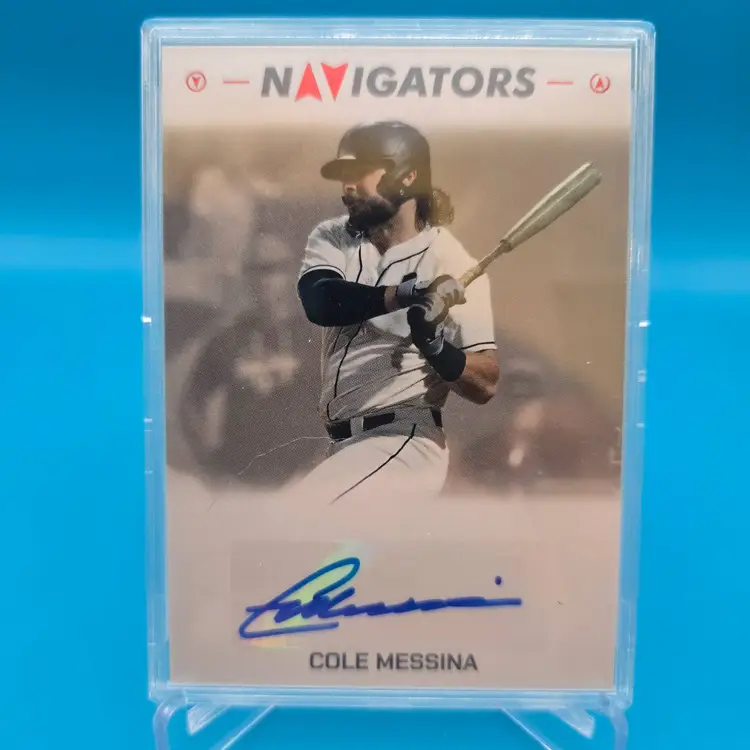 Cole Messina 2025 Pulse Meridian Baseball Red Foil Auto 5/25 Colorado Rockies
