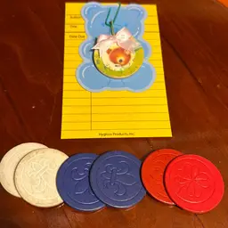 (B) Vintage Poker Chips - 6 Plain And 1 Up Cycled Into A Journal Charm