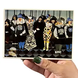 Villeroy & Boch "Vilbo Card" Porcelain Postcard Featuring the "Puppets" Design