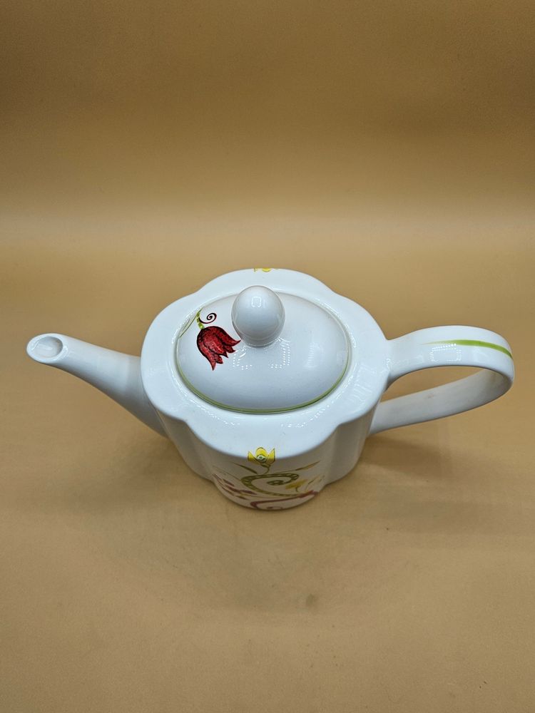 Pier 1 Imports Lyda Floral Ceramic Teapot