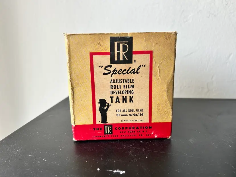 Vtg Adjustable Roll Film Development Tank