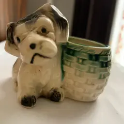 Dog Planter Figurine