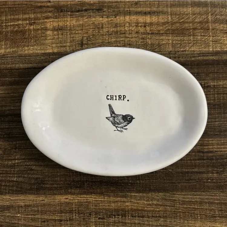 Rae Dunn Magenta Early M Studios Chirp Appetizer Plate