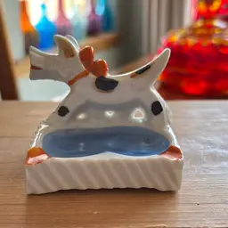 Kitsch Japan Dog Trinkets Or Personal Ashtray