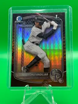 Kevin McGonigle 2025 Bowman Chrome Reptilian Refractor Detroit Tigers