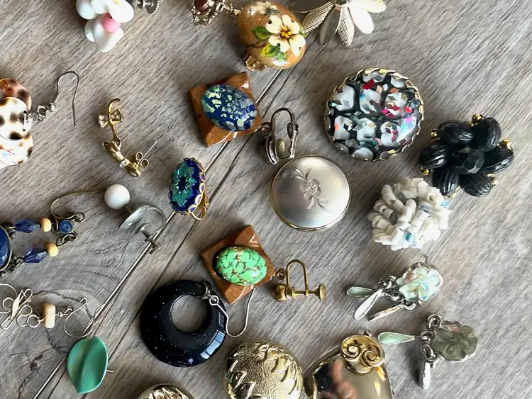 Single Earrings Jewelry Mix Lot Repurpose Crafts