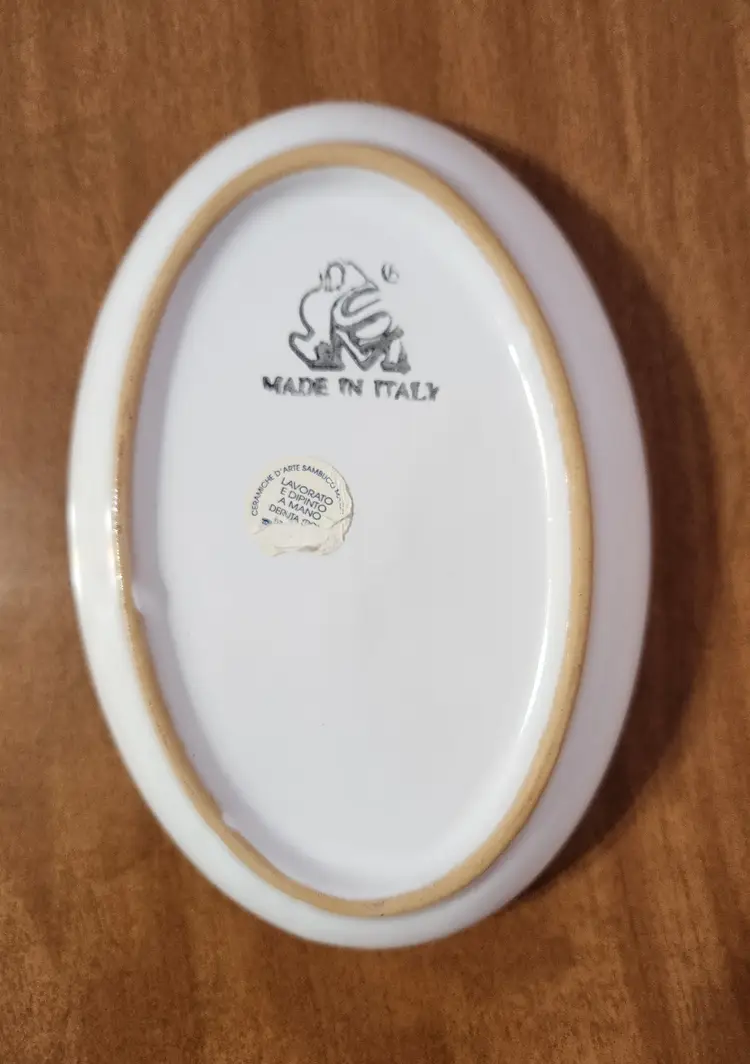 Rooster Trinket or Soap Dish Made In Italy