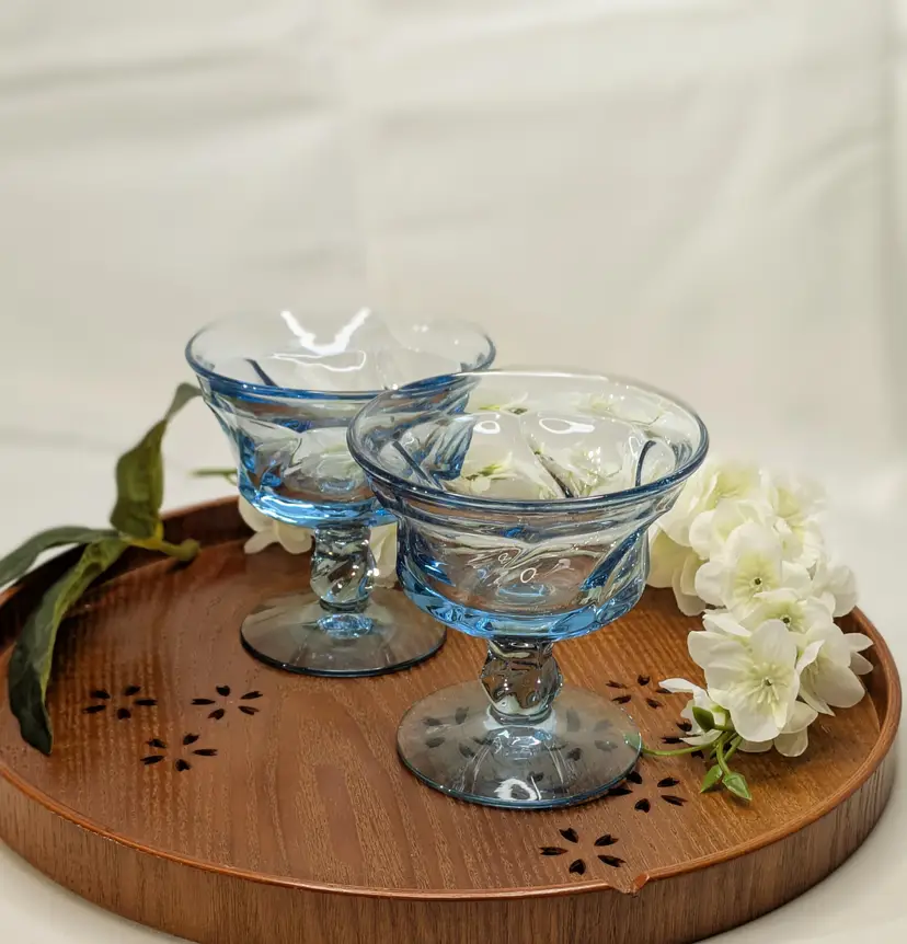 Set Of Two Fostoria Jamestown Sherbet Glasses