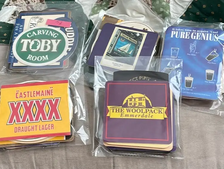 Vintage Beer Coasters - Sets Of 10