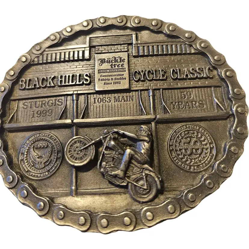 1999 Black Hills Cycle Classic Belt Buckle