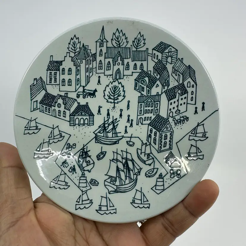 Vintage Nymolle Art Faience Heyrup Made In Denmark Limited Edition 4006