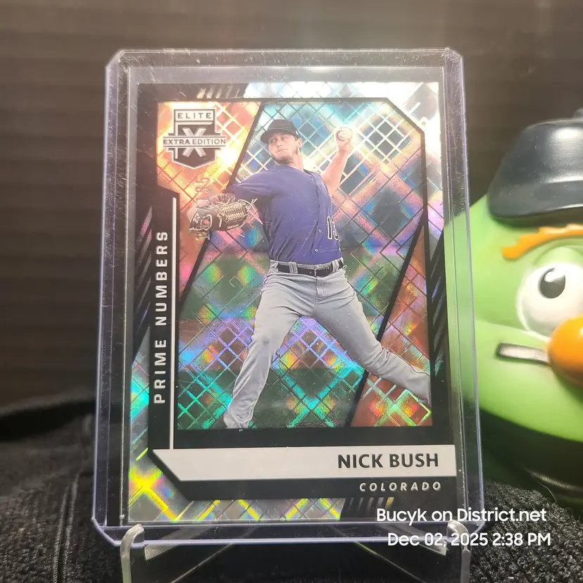 2021 Panini EEE Prime Numbers - Nick Bush Colorado Rockies 139/195