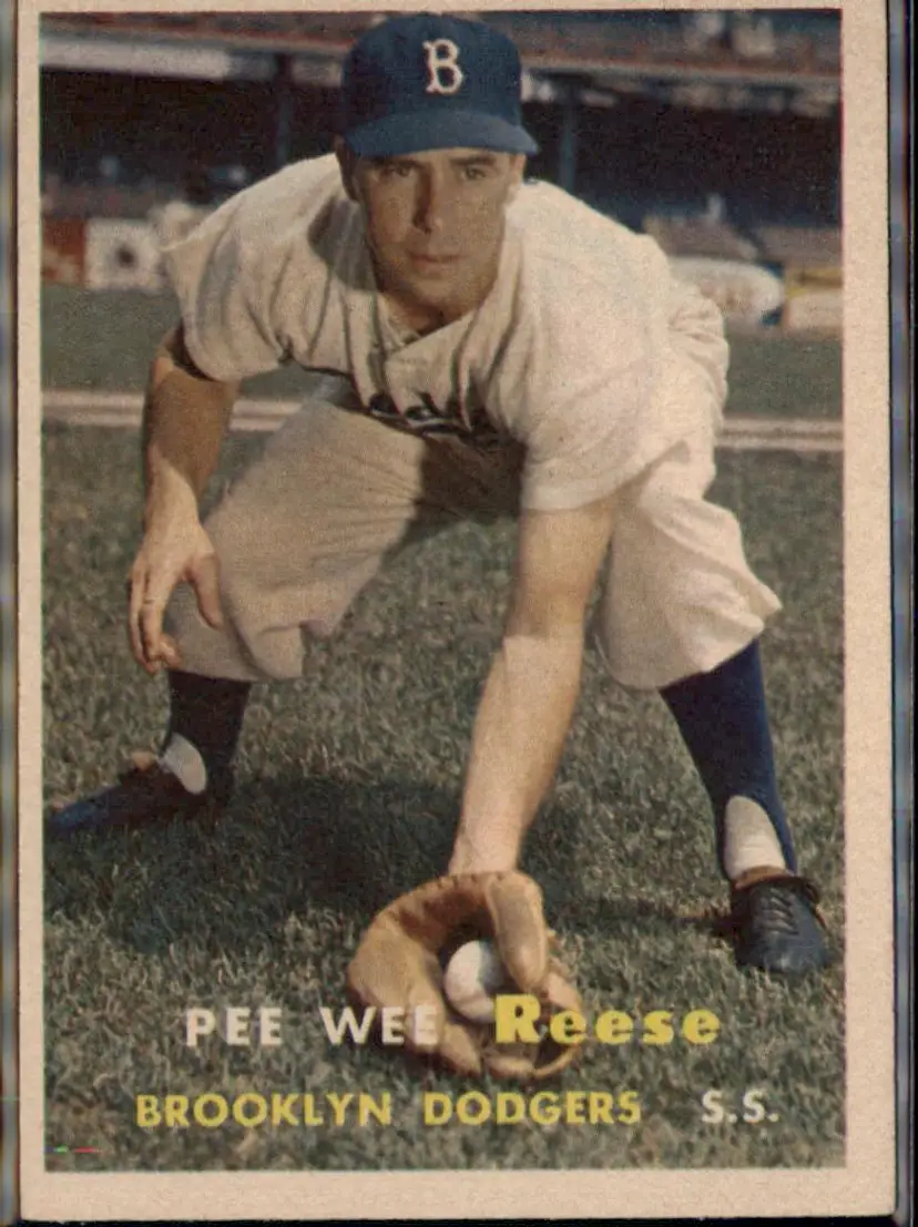 1957 Topps #30 Pee Wee Reese - ( pk1 ) - Brooklyn Dodgers