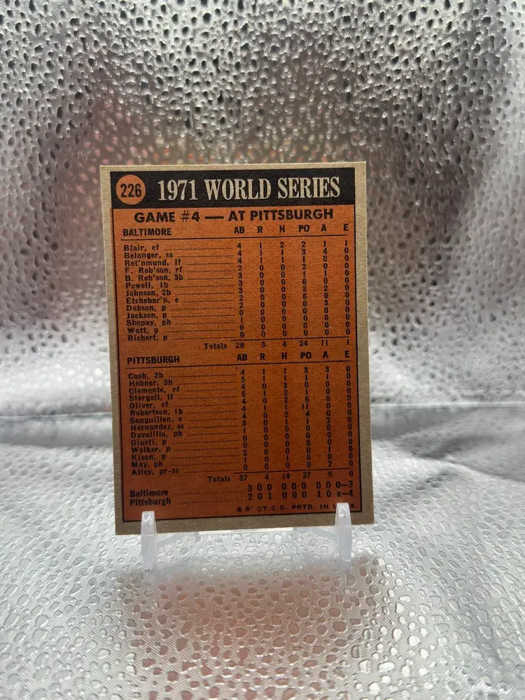 Roberto Clemente 1972 Topps Pittsburgh Pirates