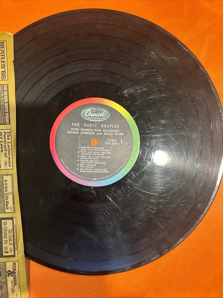 The Early Beatles  Now On Capitol ST-2309 Stereo with slip only