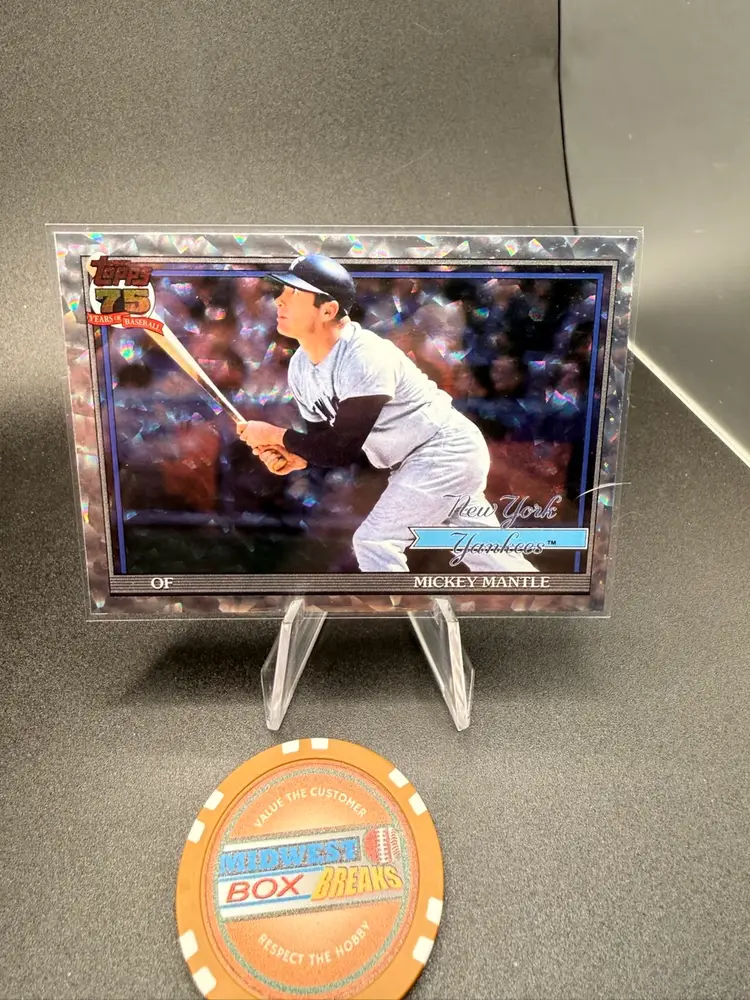 Mickey Mantle 1991 Crackleboard Foil 2026 Topps New York Yankees