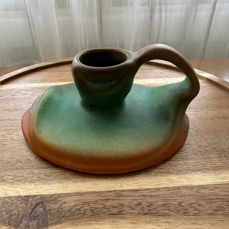 Niki-Vintage Weller Elberta Pottery Candlestick Holder