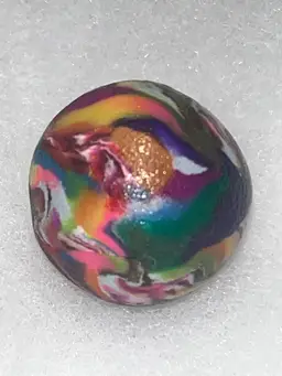 Hand Painted German Clay Marble