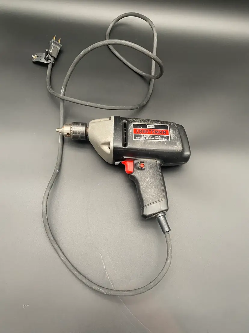 Sears Craftsman Black 3/8" Drill - Variable Speed Reversible - #315.10491