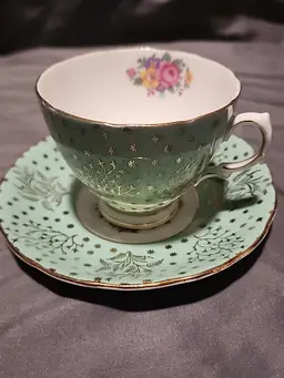 Colclough bone chine tea cup and saucer made in England