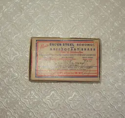 Vintage Sewing Pins Pruyns Sonomar Bank Pins Moose Graphic Box