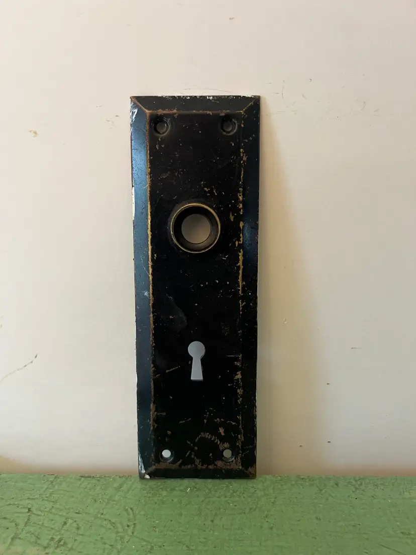 Antique Door Knob Plate. 2.25" x 7" Rectangle