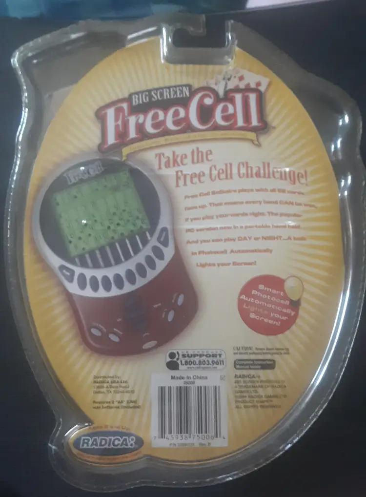 Radica Big Screen Free Cell..New