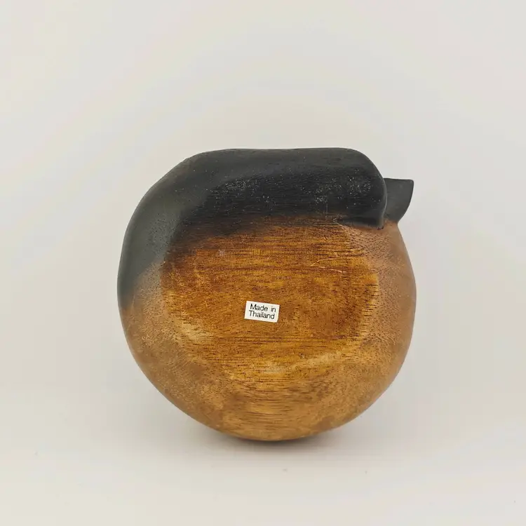 Hand Carved Wooden Sleeping Cat