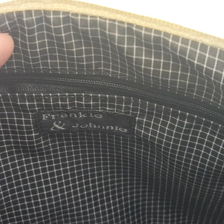 Frankie & Johnnie Women's White Shoulder Bag Adjustable Strap 12in