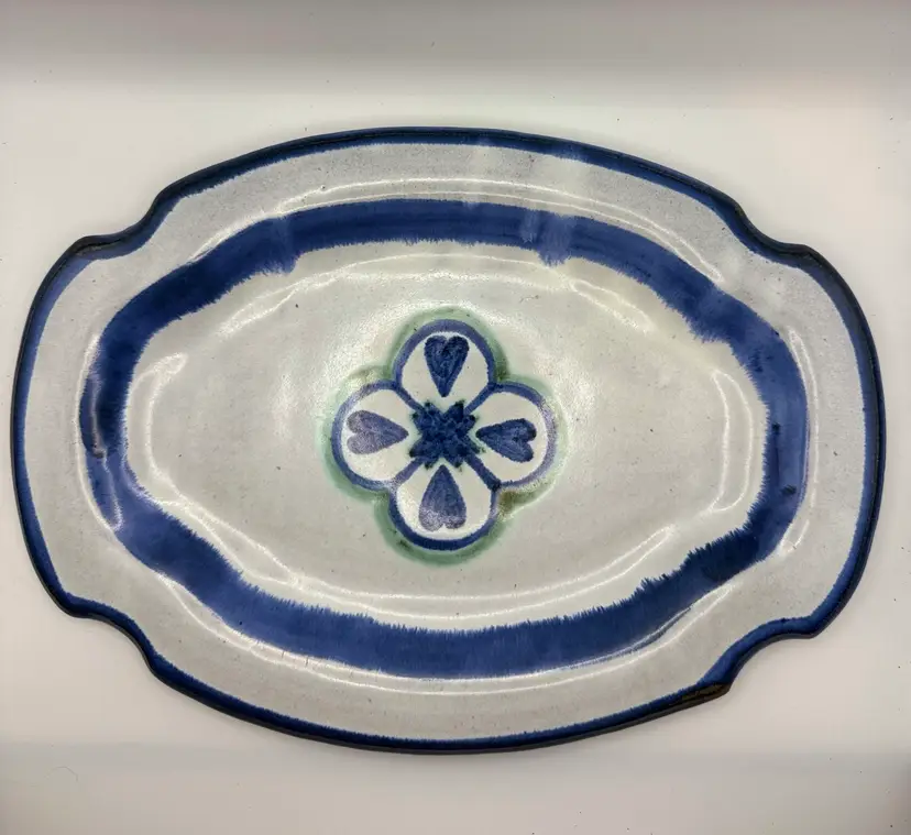 Studio Pottery Platter - Signed By Artist. As Is