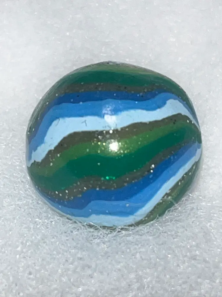 Hand Painted German Clay Marble