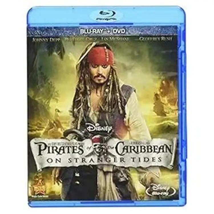 Pirates of the Caribbean: On Stranger Tides [Blu-ray + DVD] - Adventure Awaits Like New