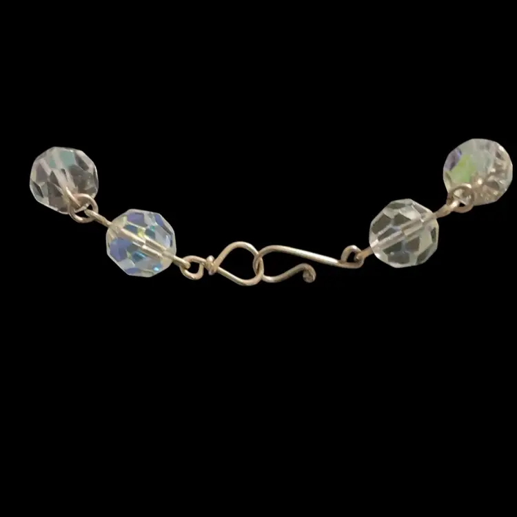 Gorgeous Goldtone Chain Link Crystal Bracelet.