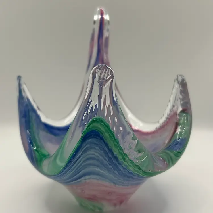Murano-Styled Glass Swan