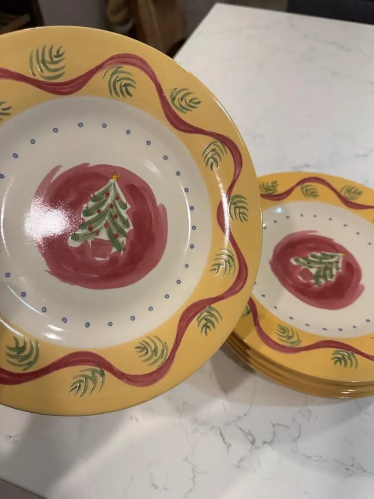 Pistoulet Holiday Salad/Dessert Plates By pfaltzgraff