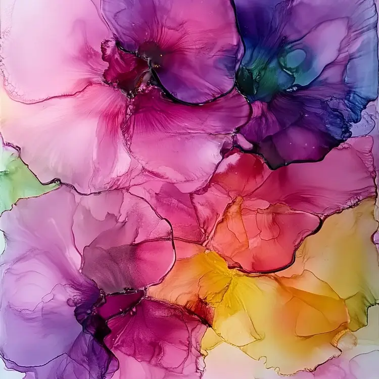 Flowers By KB George - 4 Prints, 8”x8”, Canvas Print