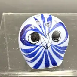 #01 Tanala Pottery Owl Figurine Vote Cart