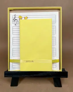 Charles Schultz Woodstock Musical Note Hallmark Vintage Stationery
