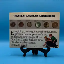 Vintage marble book “the great American marble book”
