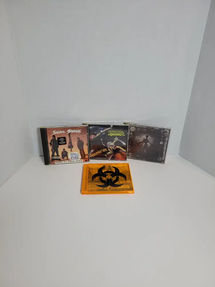 Lot of 4 Mixed Metal Lot Cd's See Description