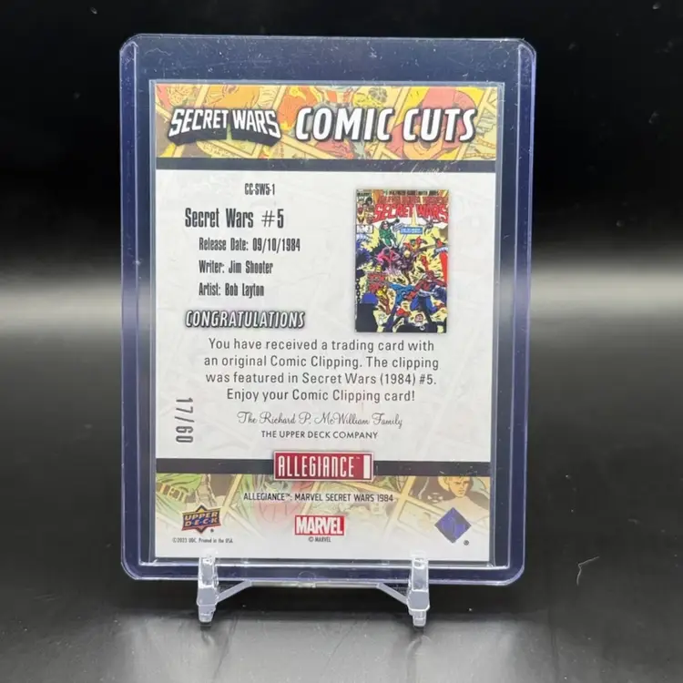 Single - 2024 Allegiance Comic Cuts - 1984 Secret Wars Galactus 17/60