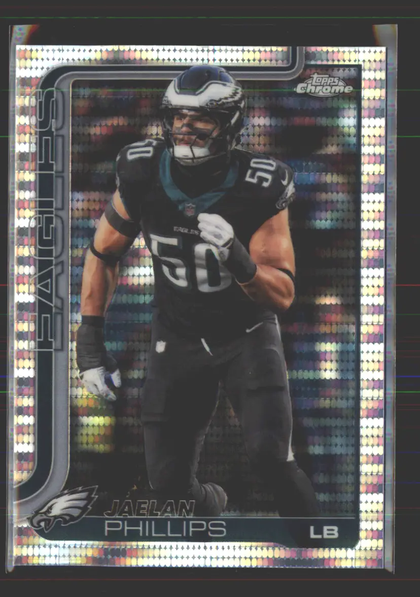 Jaelan Phillips 2025 Topps Chrome Pulsar #192 - (142) - Philadelphia Eagles