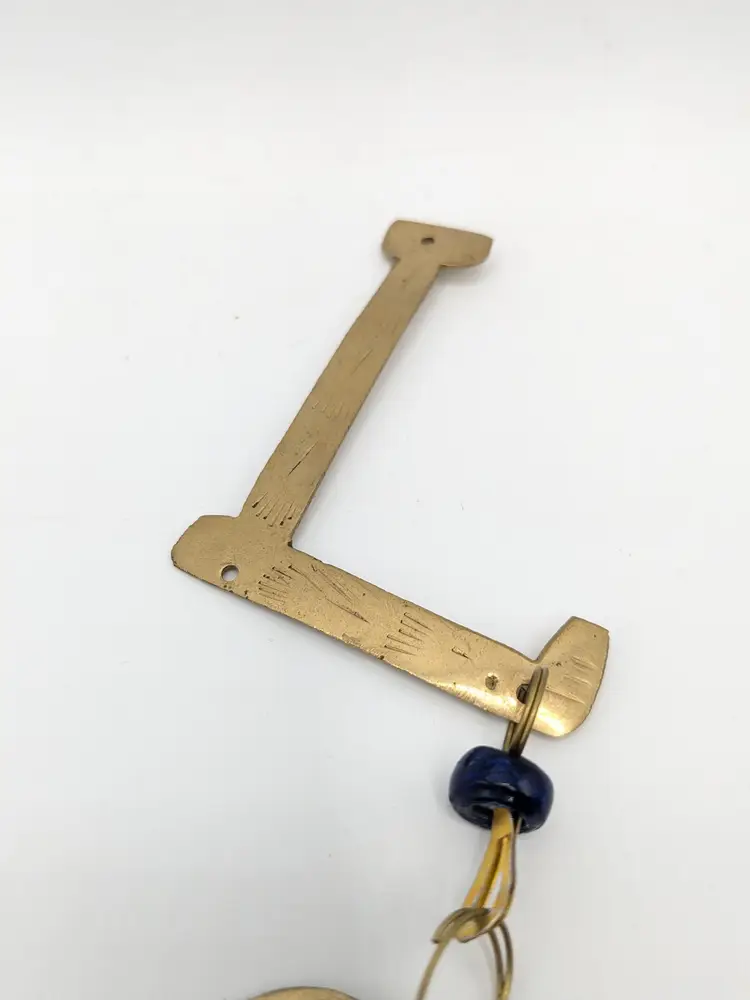 Brass LOVE Wind Chime Wall Hanging Decor