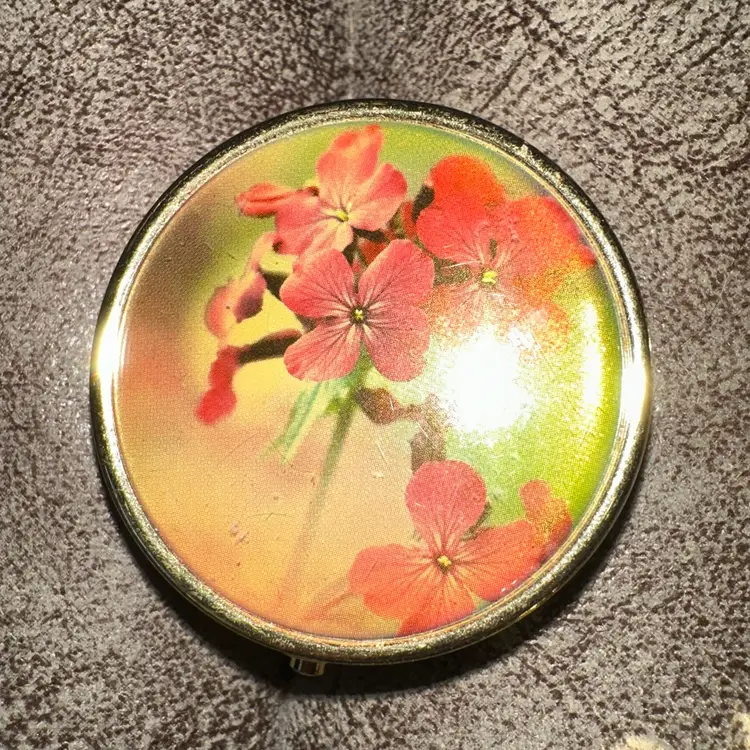 Set of 3 Vintage Floral Pill Boxes