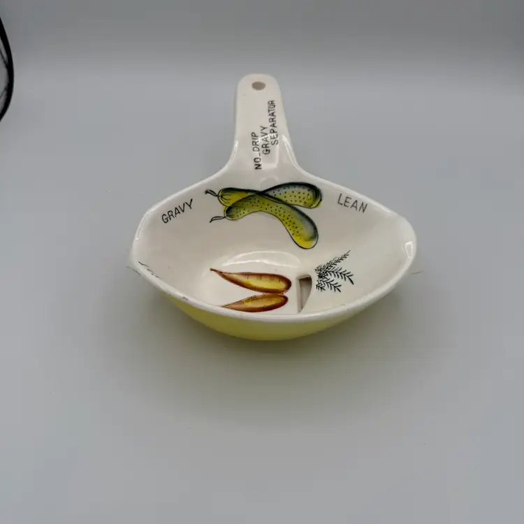 Vintage Ceramic No Drip Gravy Fat Separator