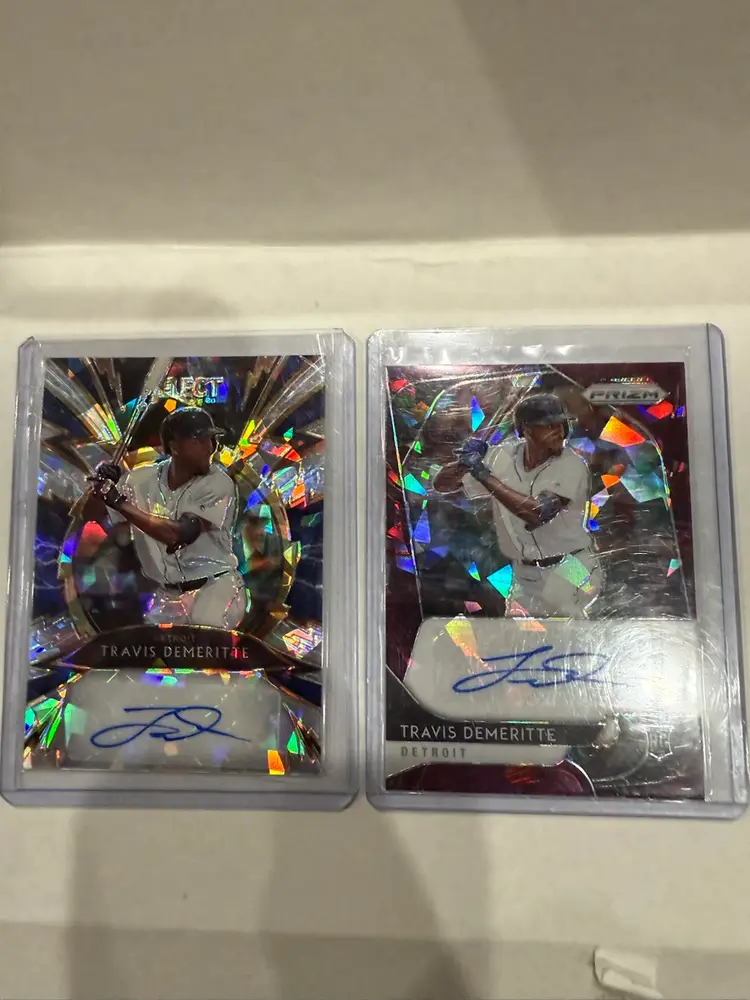 2020 Panini Prizm & Select Travis Demeritte Autos /25 - Detroit Tigers