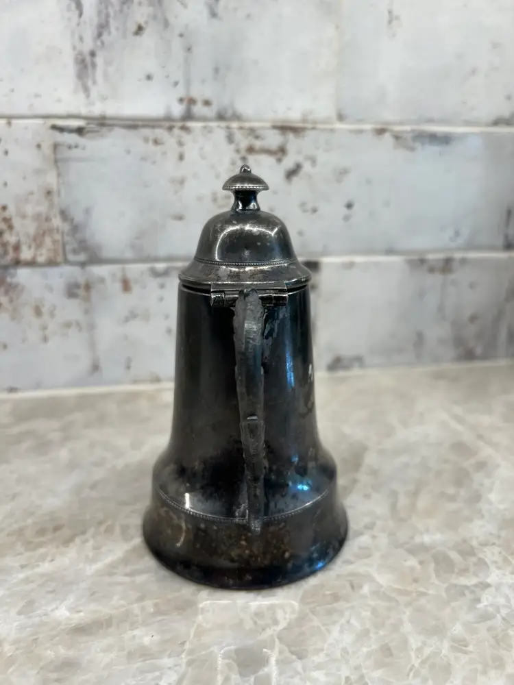 Vintage Beacon Silver Quadruple Plate Taunton MA Mini Coffee Pot #DC-2