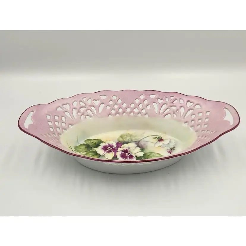 ANN OCHSNER-SCHENCK HAND PAINTED ORIGINAL DESIGN PORCELAIN BOWL