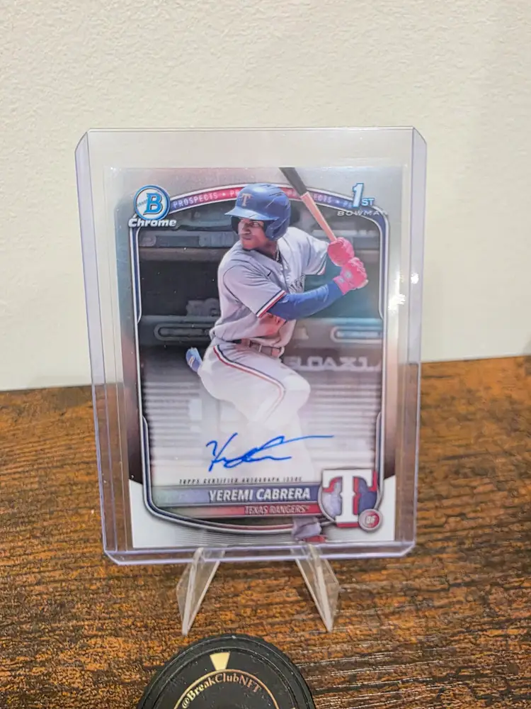 Yeremi Cabrera 2025 Bowman 1st Auto