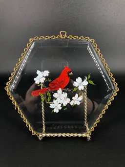 Vintage Cardinal Bird Sun Catcher
